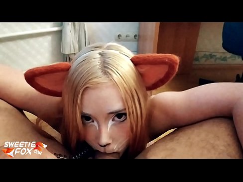 ❤️ Kitsune engole a piça e o esperma na boca ❤️ Porno real vídeo em nós ☑